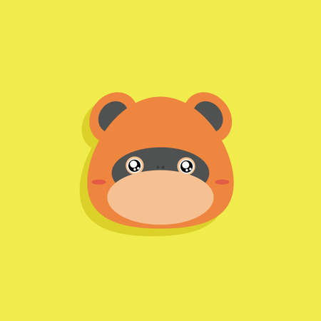 Cartoon monkey faceのイラスト素材