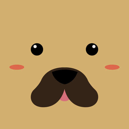 Cartoon dog Backgroundのイラスト素材