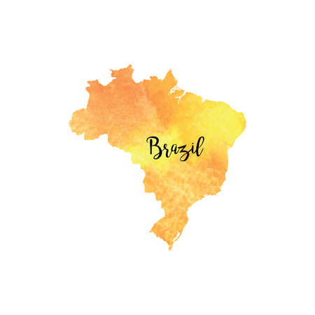 Abstract Brazil mapのイラスト素材