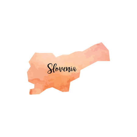 Abstract Slovenia mapのイラスト素材