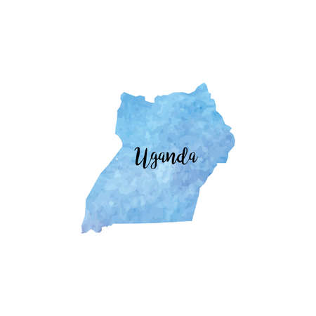Abstract Uganda mapのイラスト素材