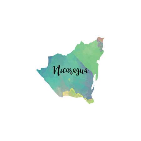 Abstract Nicaragua mapのイラスト素材
