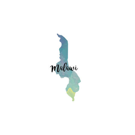Abstract Malawi mapのイラスト素材