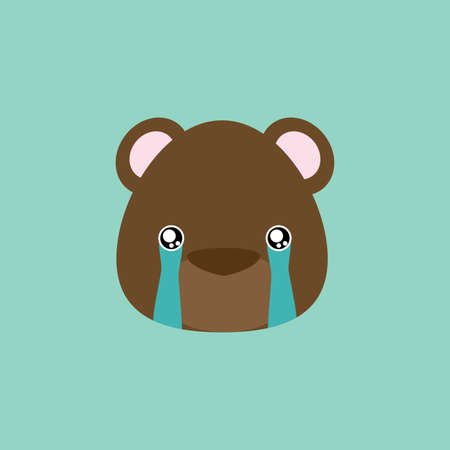 bear face expressionのイラスト素材