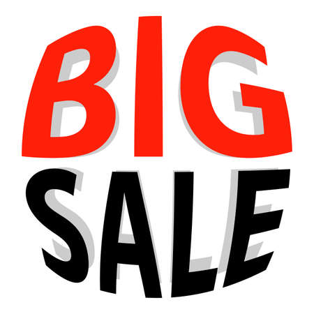 abstract big sale label on a white backgroundのイラスト素材