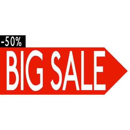 Abstract big sale label on a white backgroundのイラスト素材