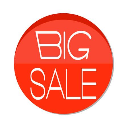 Abstract big sale label on a white backgroundのイラスト素材