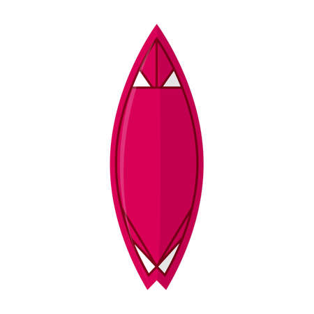 Abstract summer surfboard on a white backgroundのイラスト素材