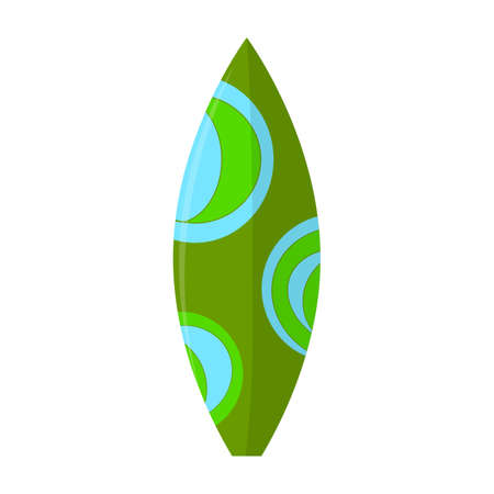 Abstract summer surfboard on a white backgroundのイラスト素材