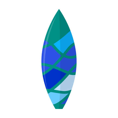 Abstract summer surfboard on a white backgroundのイラスト素材