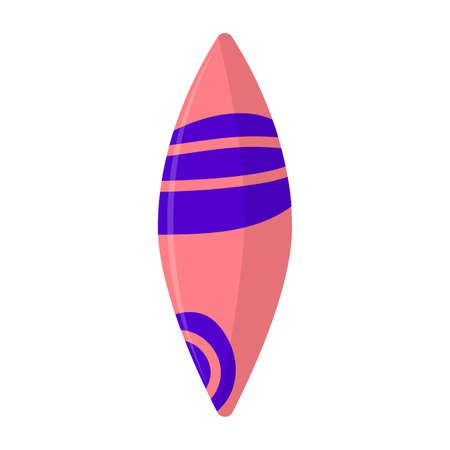 Abstract summer surfboard on a white backgroundのイラスト素材
