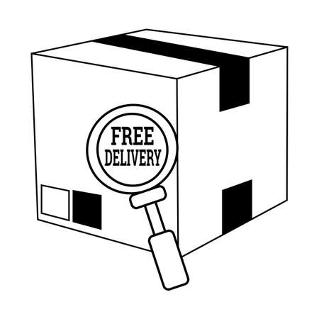 Free Delivery Objectのイラスト素材