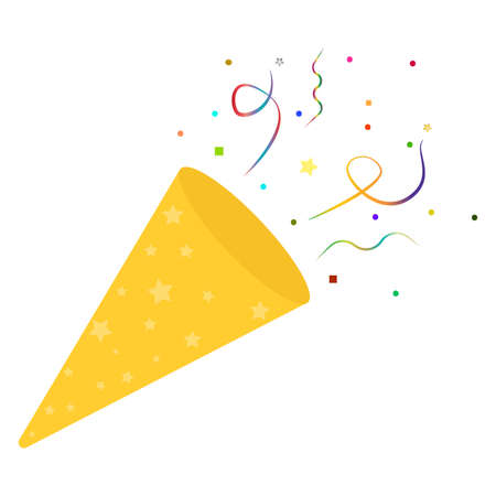 Abstract happy new year object on a white backgroundのイラスト素材