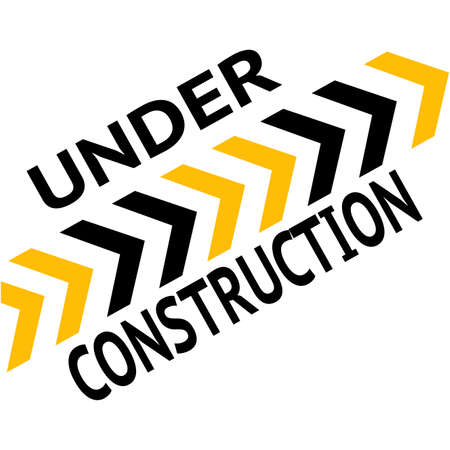 Abstract under construction background with some special objectsのイラスト素材