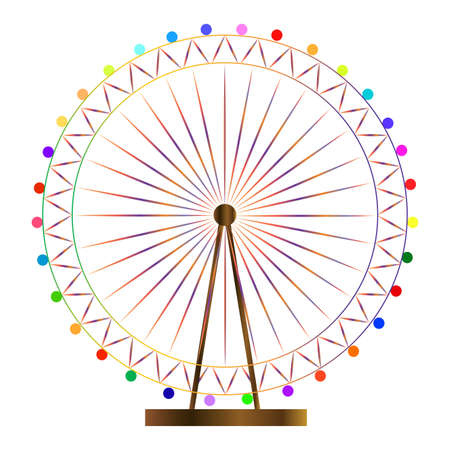 Abstract outline carnival object on a white background.のイラスト素材