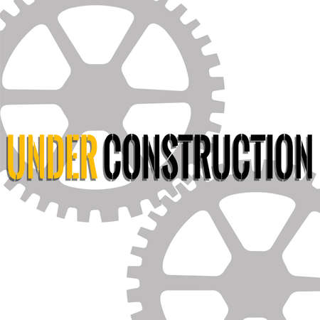 Abstract under construction background with some special objects.のイラスト素材