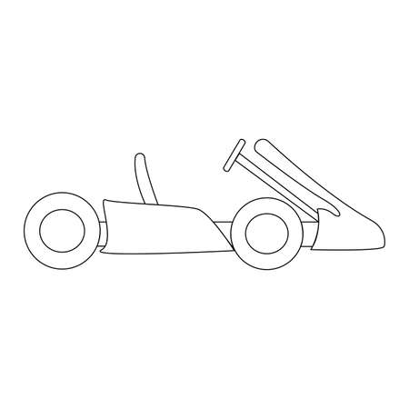 Abstract outline carnival object on a white backgroundのイラスト素材