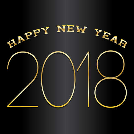 Abstract Happy New Year background with some special objects.のイラスト素材