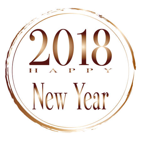 abstract happy new year background with some special objectsのイラスト素材