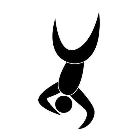 Abstract of fitness person symbol design.のイラスト素材