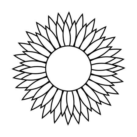 Happy thanksgiving day outline object on a white background.のイラスト素材