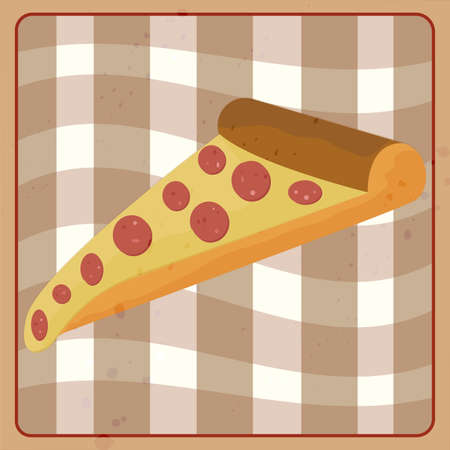 Abstract fast food pizza on a special backgroundのイラスト素材