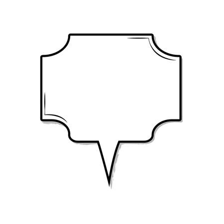 Abstract pop art textbox on a white backgroundのイラスト素材