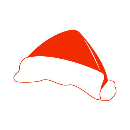 Merry christmas outline object on a white backgroundのイラスト素材
