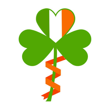 Abstract St. Patricks day object on a white background.のイラスト素材