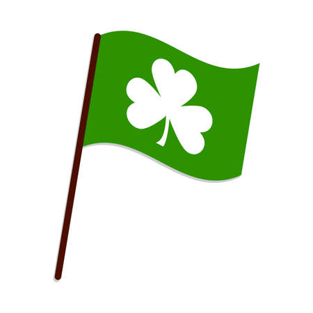 Abstract St. Patrick's day object on a white background.のイラスト素材
