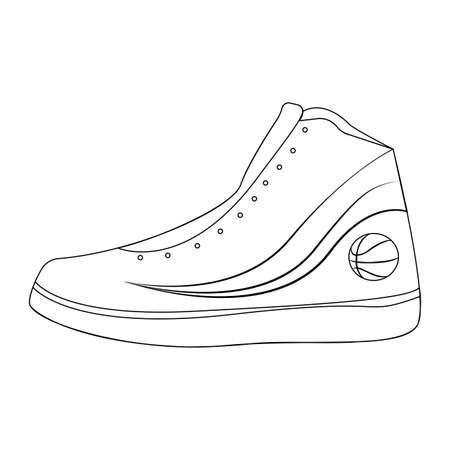 Abstract basketball symbol on a white backgroundのイラスト素材