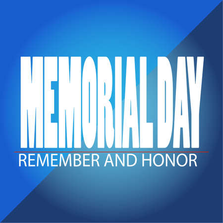 Abstract memorial day background with some special objectsのイラスト素材