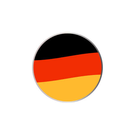 Abstract flag circle icon on a white backgroundのイラスト素材