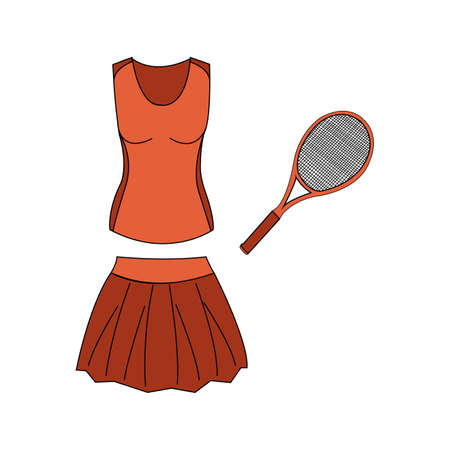 Abstract sport uniform on a white backgroundのイラスト素材