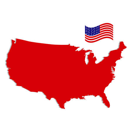 Abstract country map.のイラスト素材