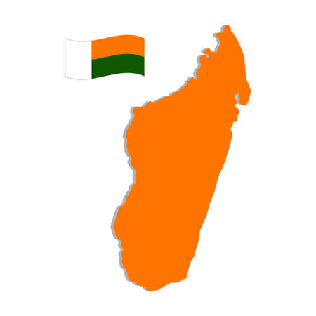 Abstract country map.のイラスト素材