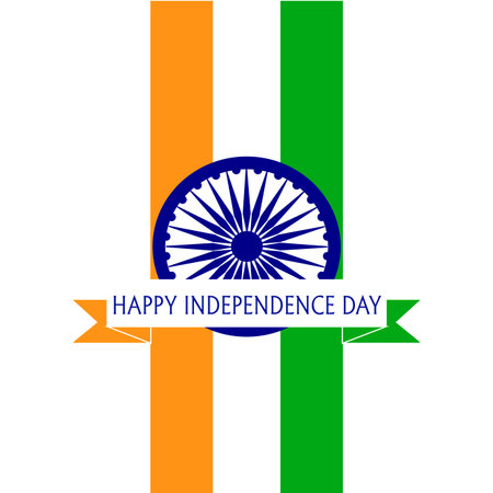 Abstract India independence day background with some special objects.