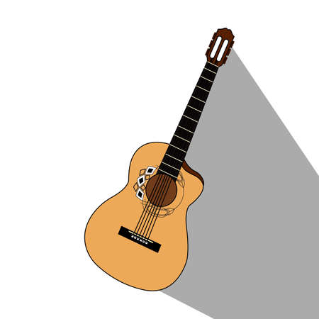 Abstract isolated music object on a white backgroundのイラスト素材