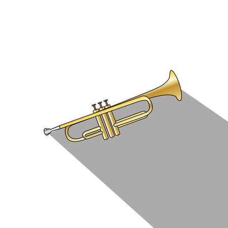 Abstract isolated music object on a white backgroundのイラスト素材