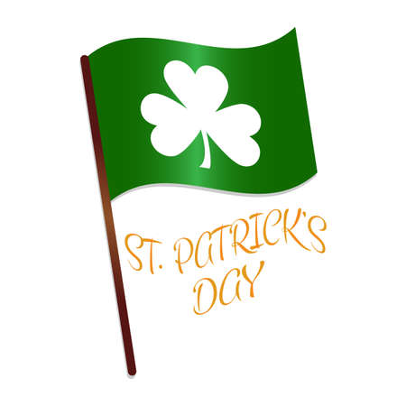 abstract St. Patricks day background with some special objectsのイラスト素材