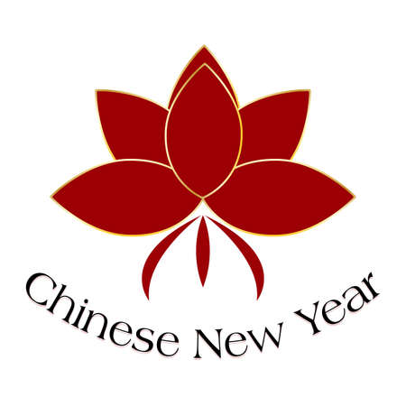 Abstract chinese new year background with some special objectsのイラスト素材