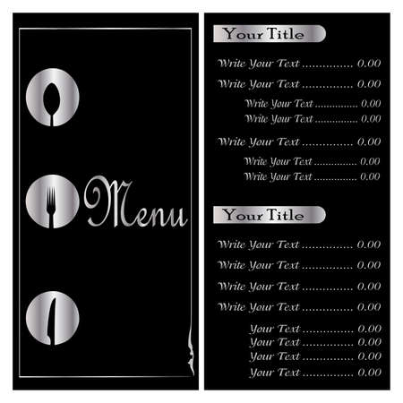 abstract menu presentation with some special objectsのイラスト素材