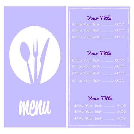 Abstract menu presentation illustration.のイラスト素材