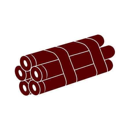 abstract weapon silhouette on a white backgroundのイラスト素材