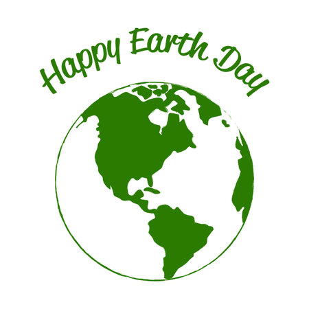 Abstract earth day background with some special objects.のイラスト素材