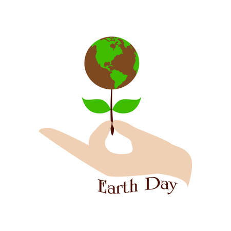 abstract earth day background with some special objectsのイラスト素材