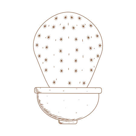 Abstract cute cactusのイラスト素材