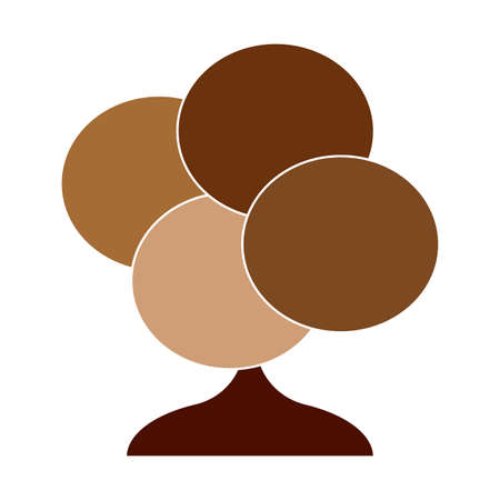 abstract cute tree on a white backgroundのイラスト素材