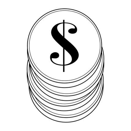 abstract money objectのイラスト素材