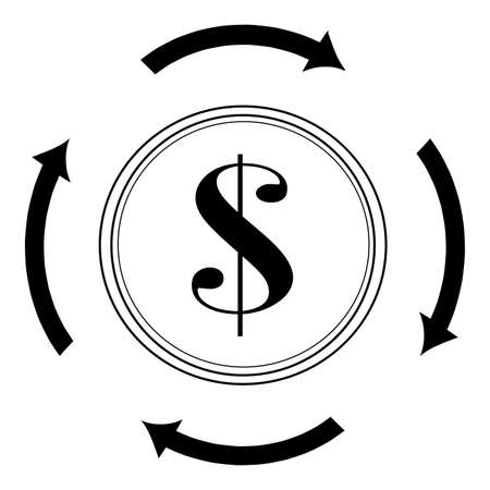 abstract money objectのイラスト素材